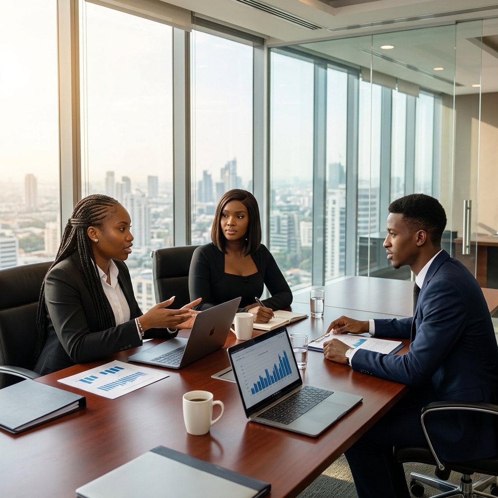TLB Management executive team at work